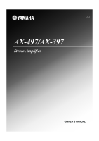 Yamaha AX-397-Owners-Manual